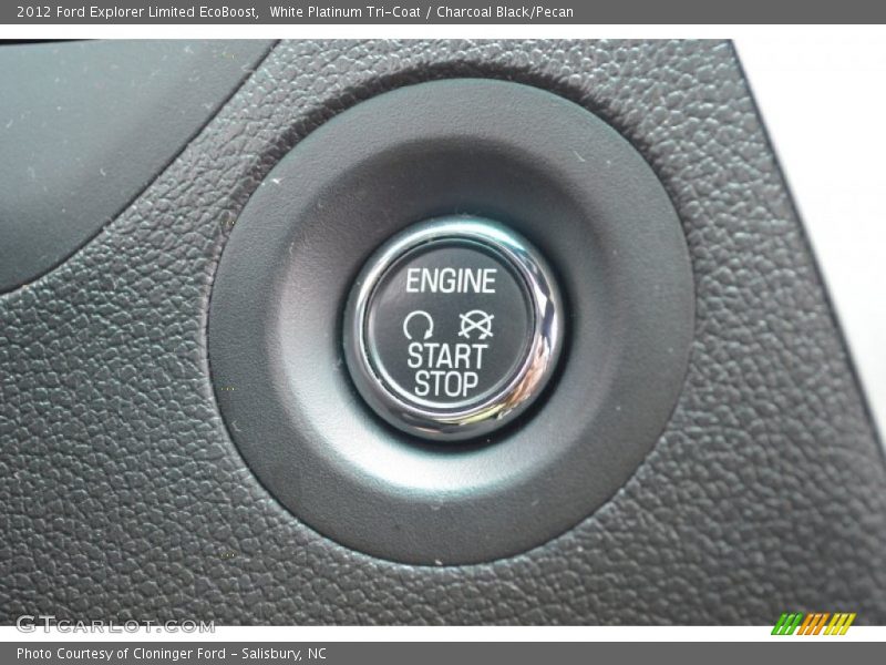 White Platinum Tri-Coat / Charcoal Black/Pecan 2012 Ford Explorer Limited EcoBoost