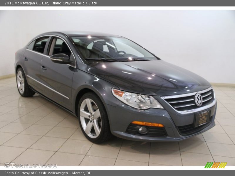 Island Gray Metallic / Black 2011 Volkswagen CC Lux