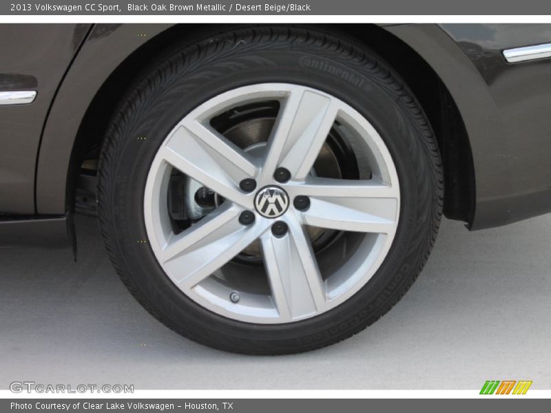 Black Oak Brown Metallic / Desert Beige/Black 2013 Volkswagen CC Sport