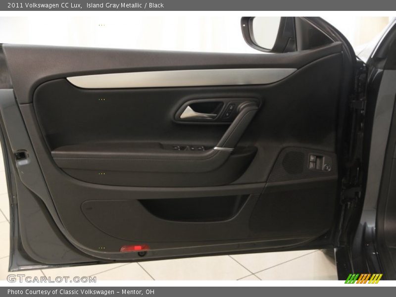 Island Gray Metallic / Black 2011 Volkswagen CC Lux