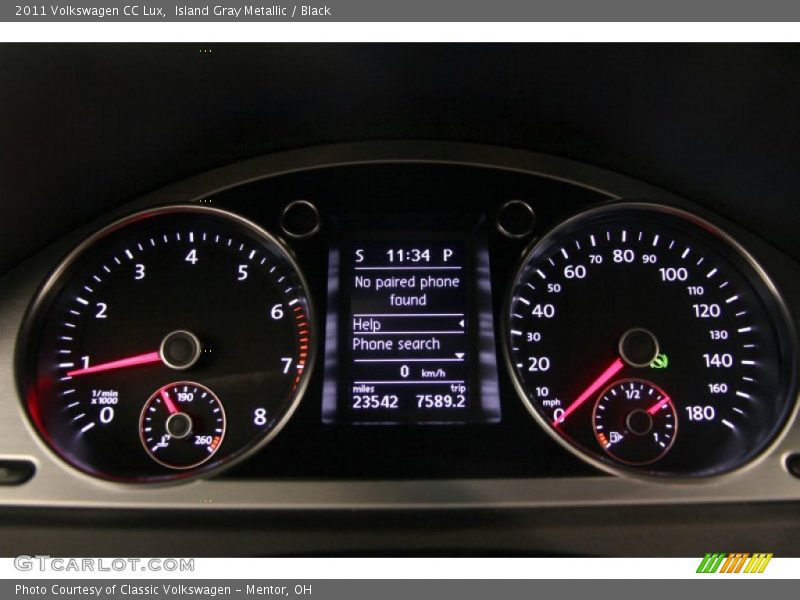  2011 CC Lux Lux Gauges