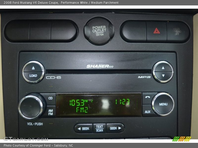 Performance White / Medium Parchment 2008 Ford Mustang V6 Deluxe Coupe