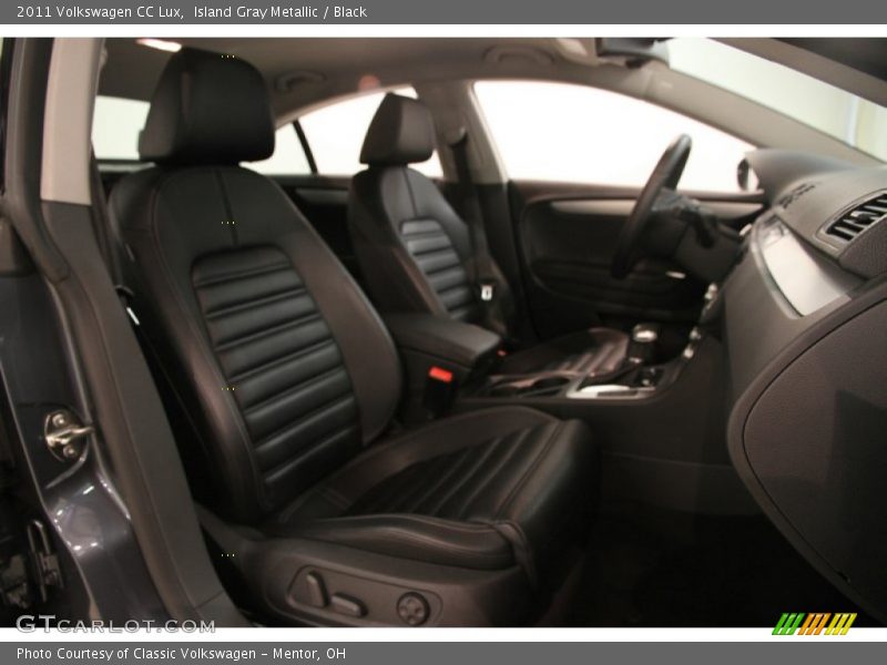 Island Gray Metallic / Black 2011 Volkswagen CC Lux