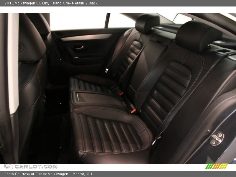 Island Gray Metallic / Black 2011 Volkswagen CC Lux