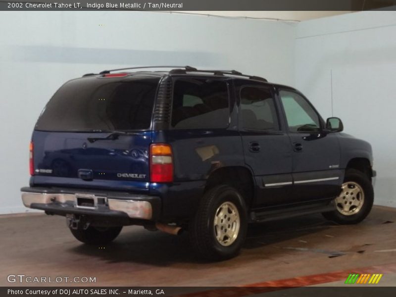 Indigo Blue Metallic / Tan/Neutral 2002 Chevrolet Tahoe LT