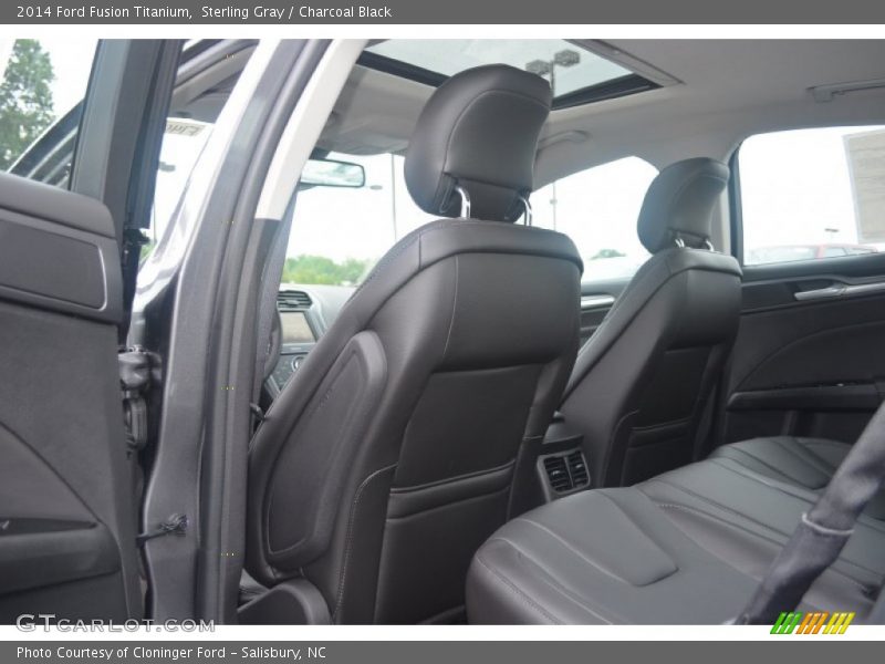 Rear Seat of 2014 Fusion Titanium
