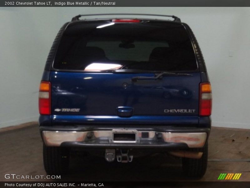 Indigo Blue Metallic / Tan/Neutral 2002 Chevrolet Tahoe LT