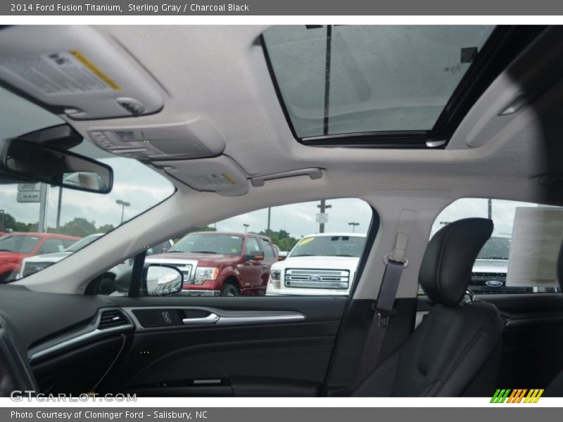 Sterling Gray / Charcoal Black 2014 Ford Fusion Titanium