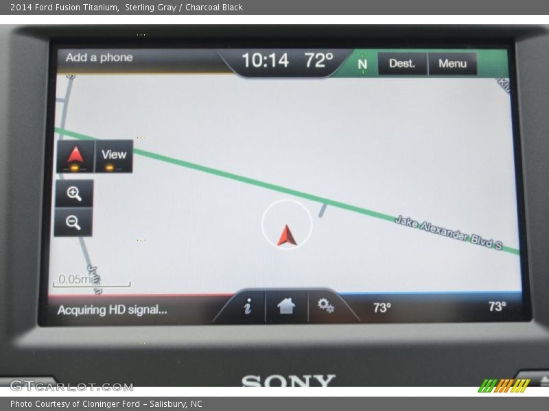 Navigation of 2014 Fusion Titanium