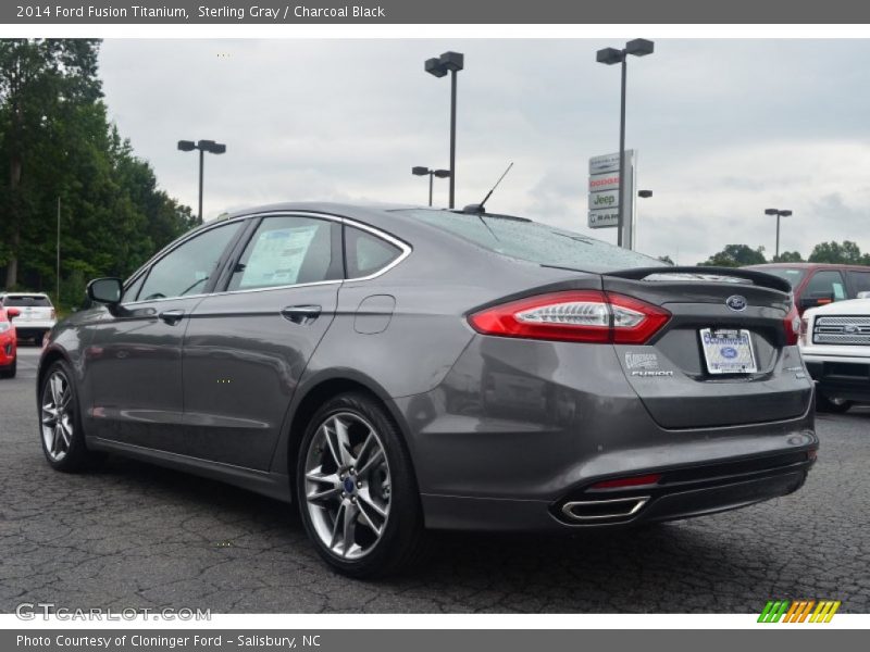 Sterling Gray / Charcoal Black 2014 Ford Fusion Titanium