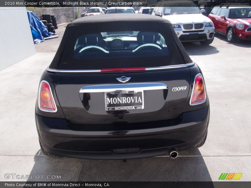 Midnight Black Metallic / Grey/Carbon Black 2010 Mini Cooper Convertible