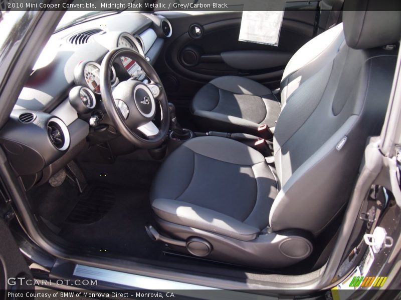 Midnight Black Metallic / Grey/Carbon Black 2010 Mini Cooper Convertible