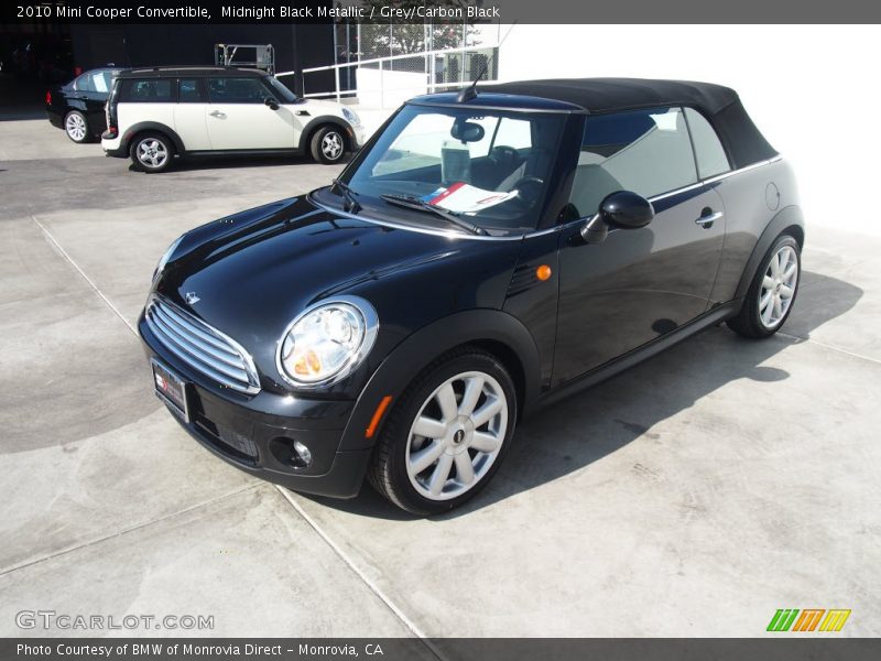 Midnight Black Metallic / Grey/Carbon Black 2010 Mini Cooper Convertible