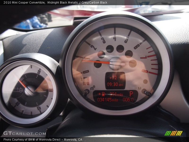 Midnight Black Metallic / Grey/Carbon Black 2010 Mini Cooper Convertible