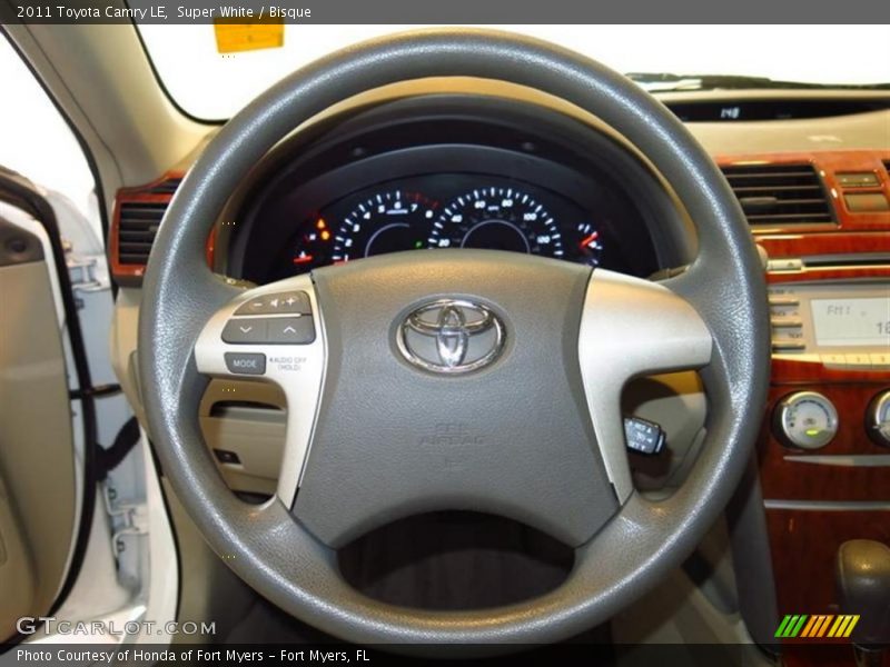 Super White / Bisque 2011 Toyota Camry LE