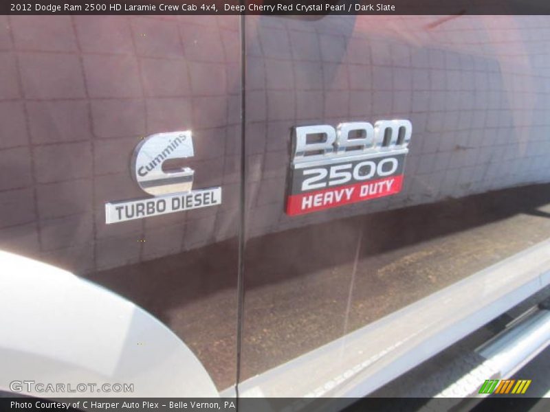 Deep Cherry Red Crystal Pearl / Dark Slate 2012 Dodge Ram 2500 HD Laramie Crew Cab 4x4