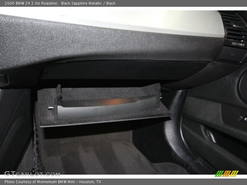 Black Sapphire Metallic / Black 2006 BMW Z4 3.0si Roadster