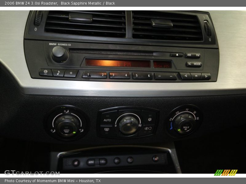 Black Sapphire Metallic / Black 2006 BMW Z4 3.0si Roadster