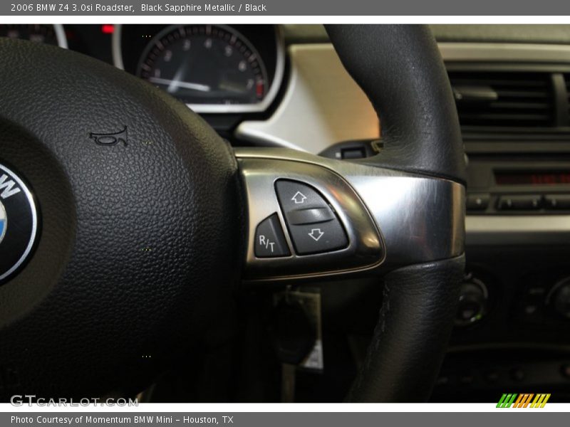 Black Sapphire Metallic / Black 2006 BMW Z4 3.0si Roadster