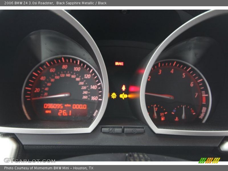 Black Sapphire Metallic / Black 2006 BMW Z4 3.0si Roadster