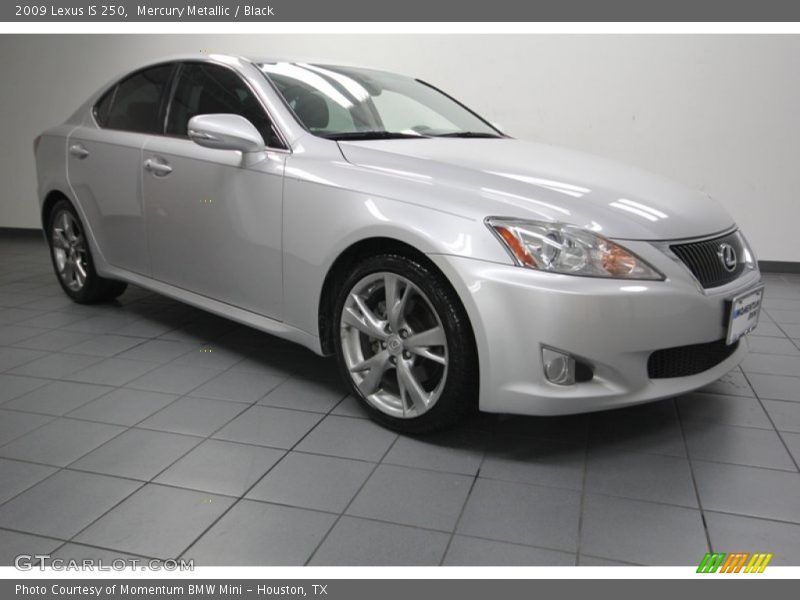 Mercury Metallic / Black 2009 Lexus IS 250