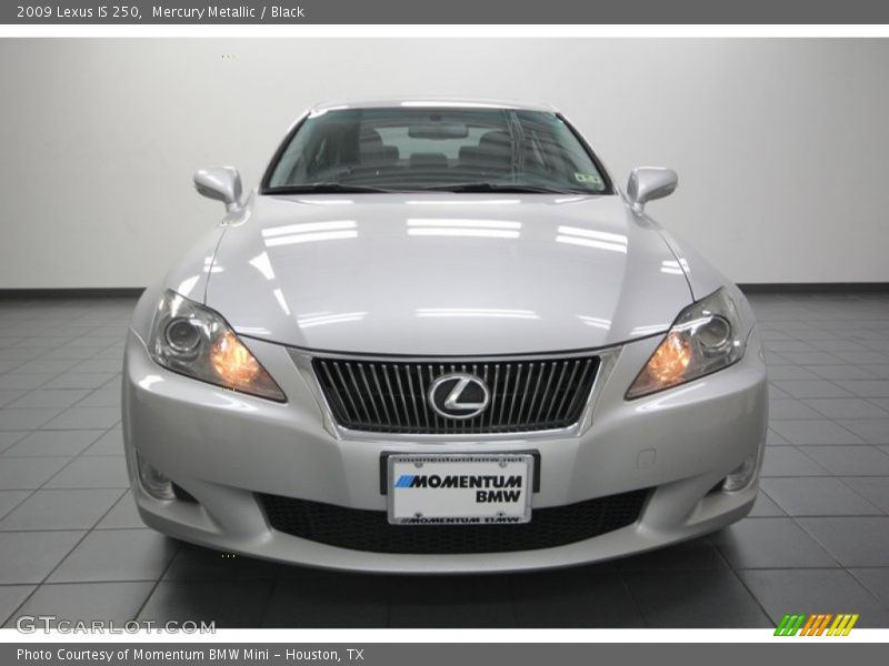 Mercury Metallic / Black 2009 Lexus IS 250