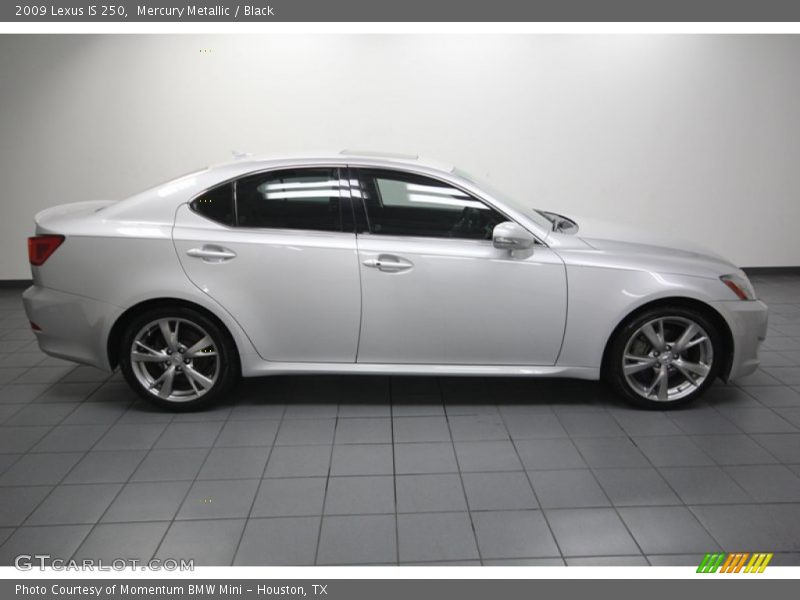 Mercury Metallic / Black 2009 Lexus IS 250