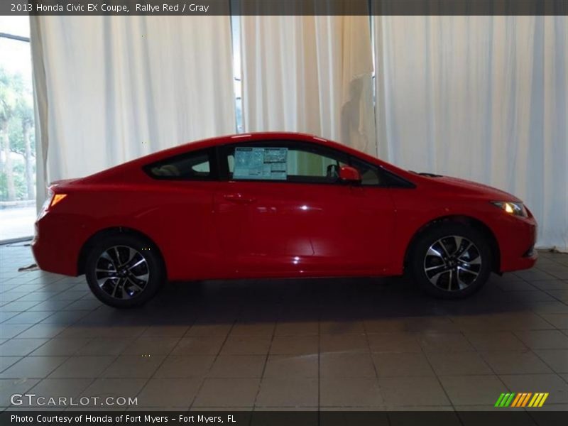 Rallye Red / Gray 2013 Honda Civic EX Coupe