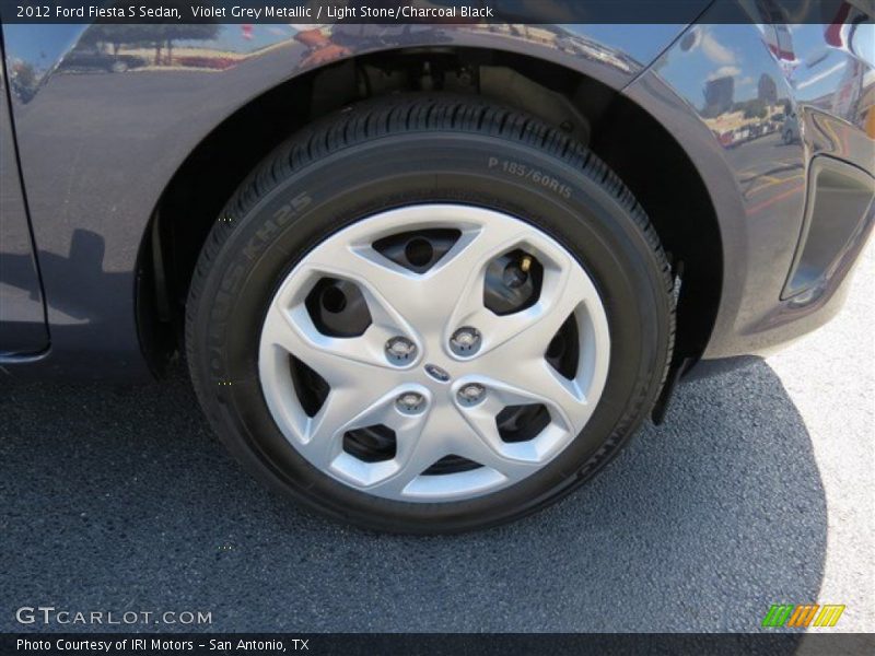 Violet Grey Metallic / Light Stone/Charcoal Black 2012 Ford Fiesta S Sedan