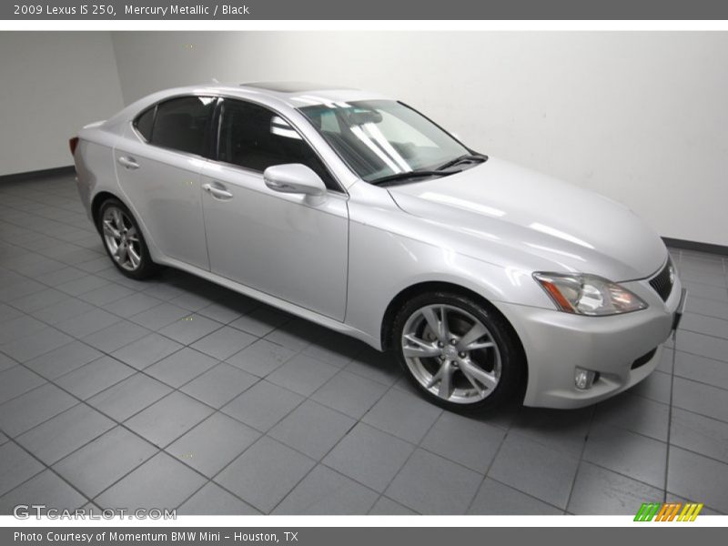 Mercury Metallic / Black 2009 Lexus IS 250