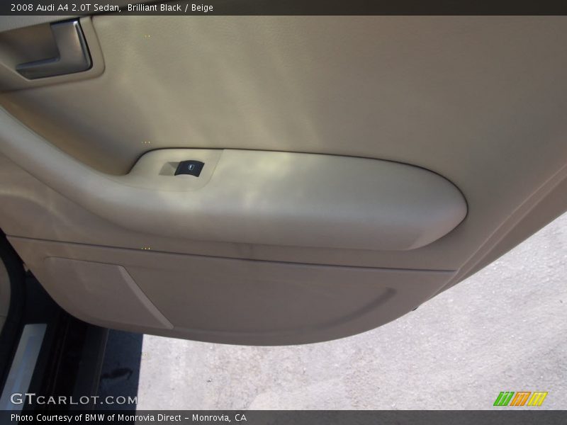 Brilliant Black / Beige 2008 Audi A4 2.0T Sedan