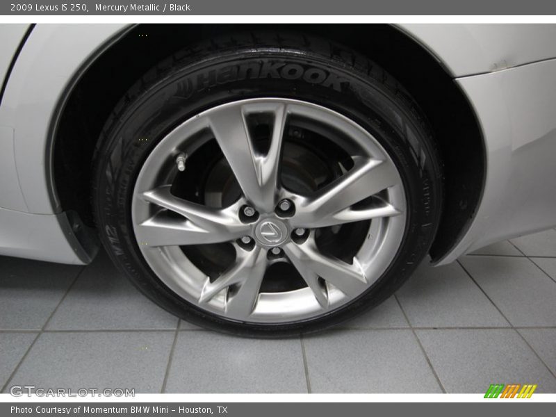 Mercury Metallic / Black 2009 Lexus IS 250