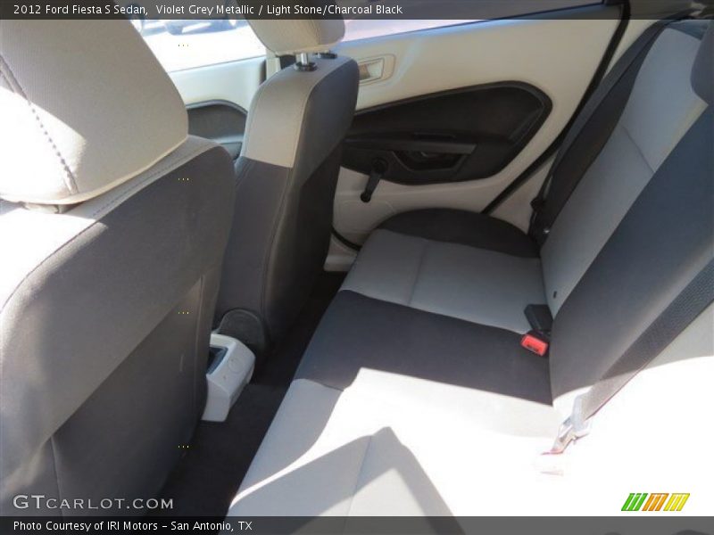 Violet Grey Metallic / Light Stone/Charcoal Black 2012 Ford Fiesta S Sedan