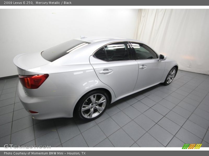 Mercury Metallic / Black 2009 Lexus IS 250