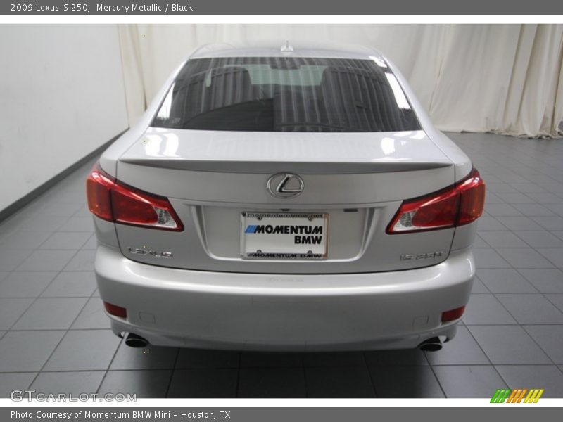 Mercury Metallic / Black 2009 Lexus IS 250