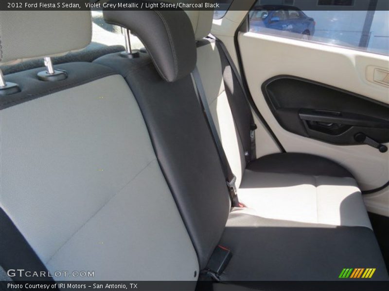 Violet Grey Metallic / Light Stone/Charcoal Black 2012 Ford Fiesta S Sedan
