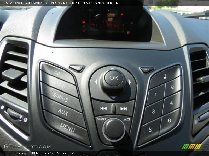 Violet Grey Metallic / Light Stone/Charcoal Black 2012 Ford Fiesta S Sedan