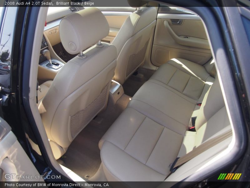 Brilliant Black / Beige 2008 Audi A4 2.0T Sedan