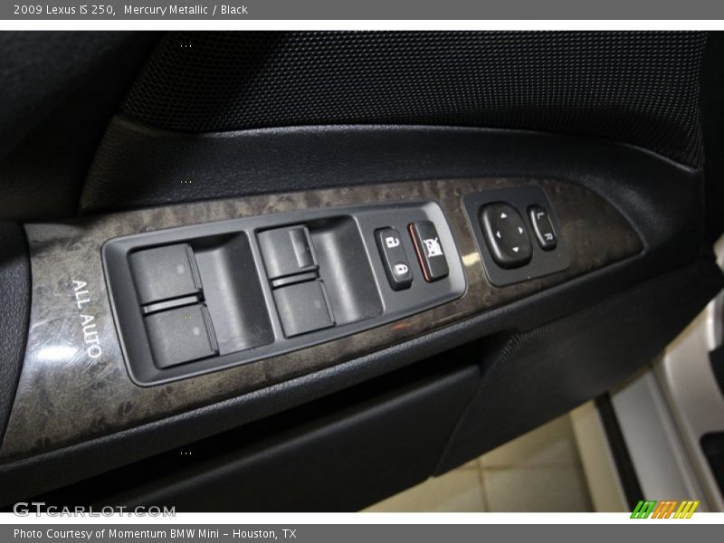 Mercury Metallic / Black 2009 Lexus IS 250