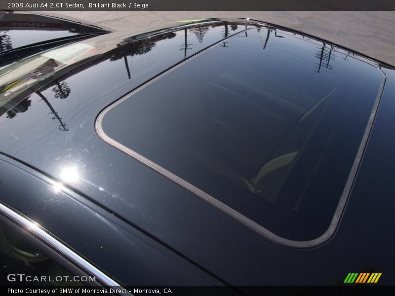 Brilliant Black / Beige 2008 Audi A4 2.0T Sedan