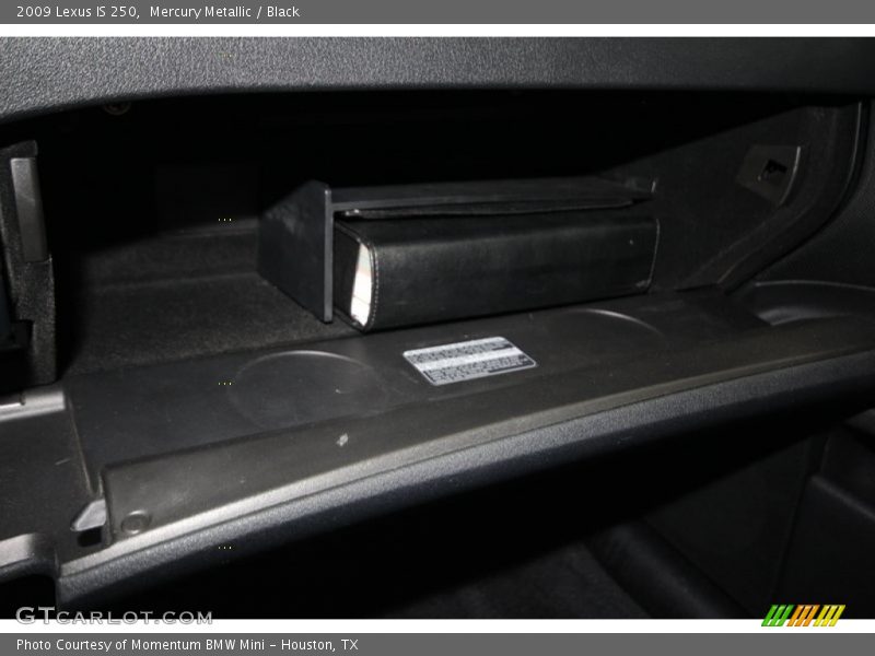 Mercury Metallic / Black 2009 Lexus IS 250