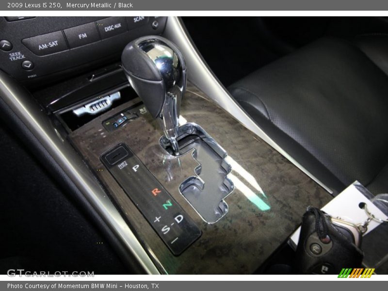 Mercury Metallic / Black 2009 Lexus IS 250
