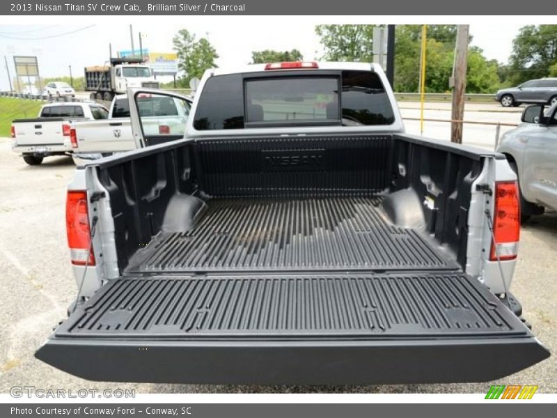 Brilliant Silver / Charcoal 2013 Nissan Titan SV Crew Cab