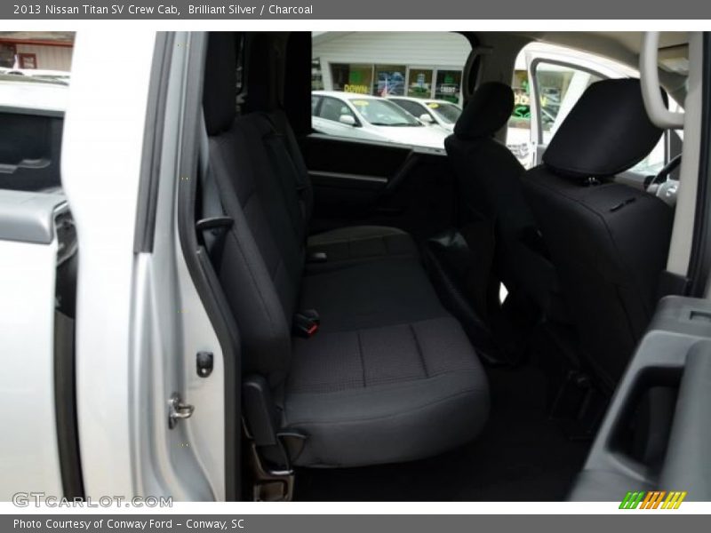 Brilliant Silver / Charcoal 2013 Nissan Titan SV Crew Cab