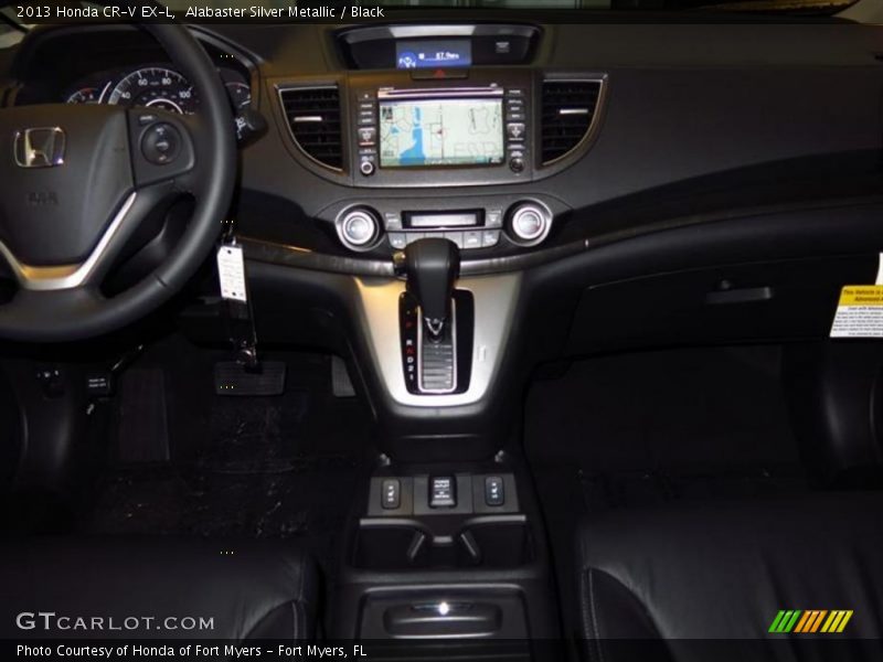 Alabaster Silver Metallic / Black 2013 Honda CR-V EX-L