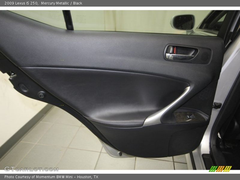 Mercury Metallic / Black 2009 Lexus IS 250