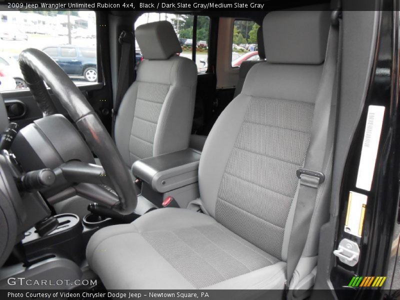Front Seat of 2009 Wrangler Unlimited Rubicon 4x4