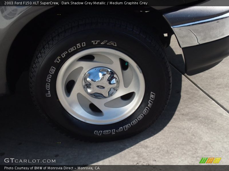 Dark Shadow Grey Metallic / Medium Graphite Grey 2003 Ford F150 XLT SuperCrew