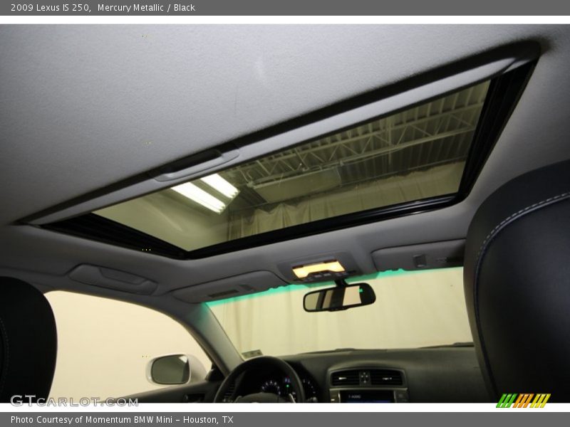Mercury Metallic / Black 2009 Lexus IS 250