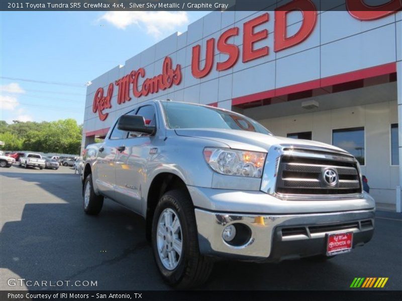 Silver Sky Metallic / Graphite Gray 2011 Toyota Tundra SR5 CrewMax 4x4